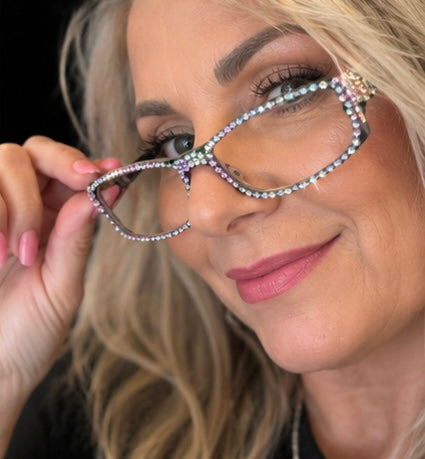 Rhinestone Reading Glasses for Women | Bling Readers | Sparkly Glasses