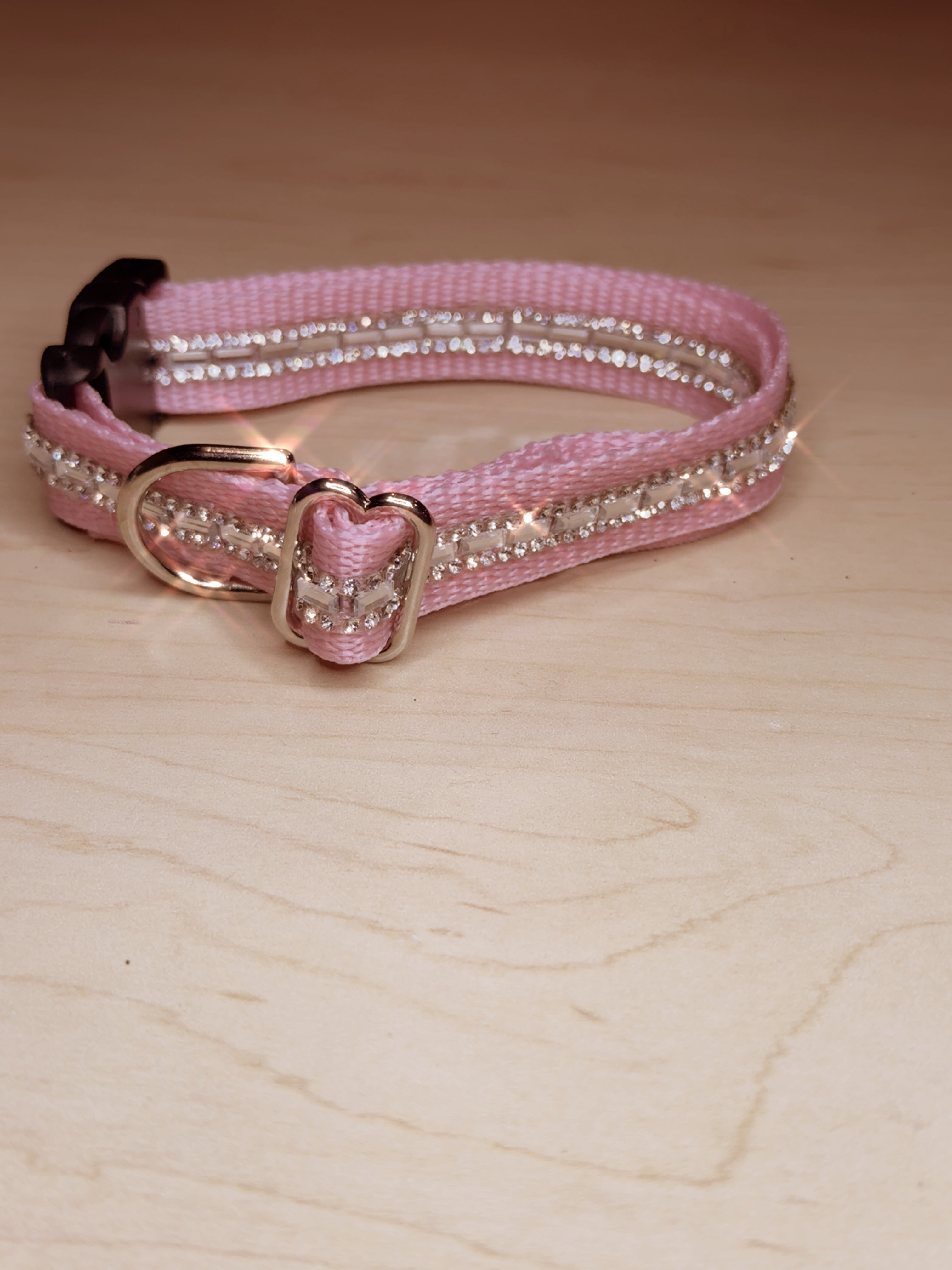 Rhinestone Sparkle Dog Collar – Glam Crystal Bling, Adjustable Fit