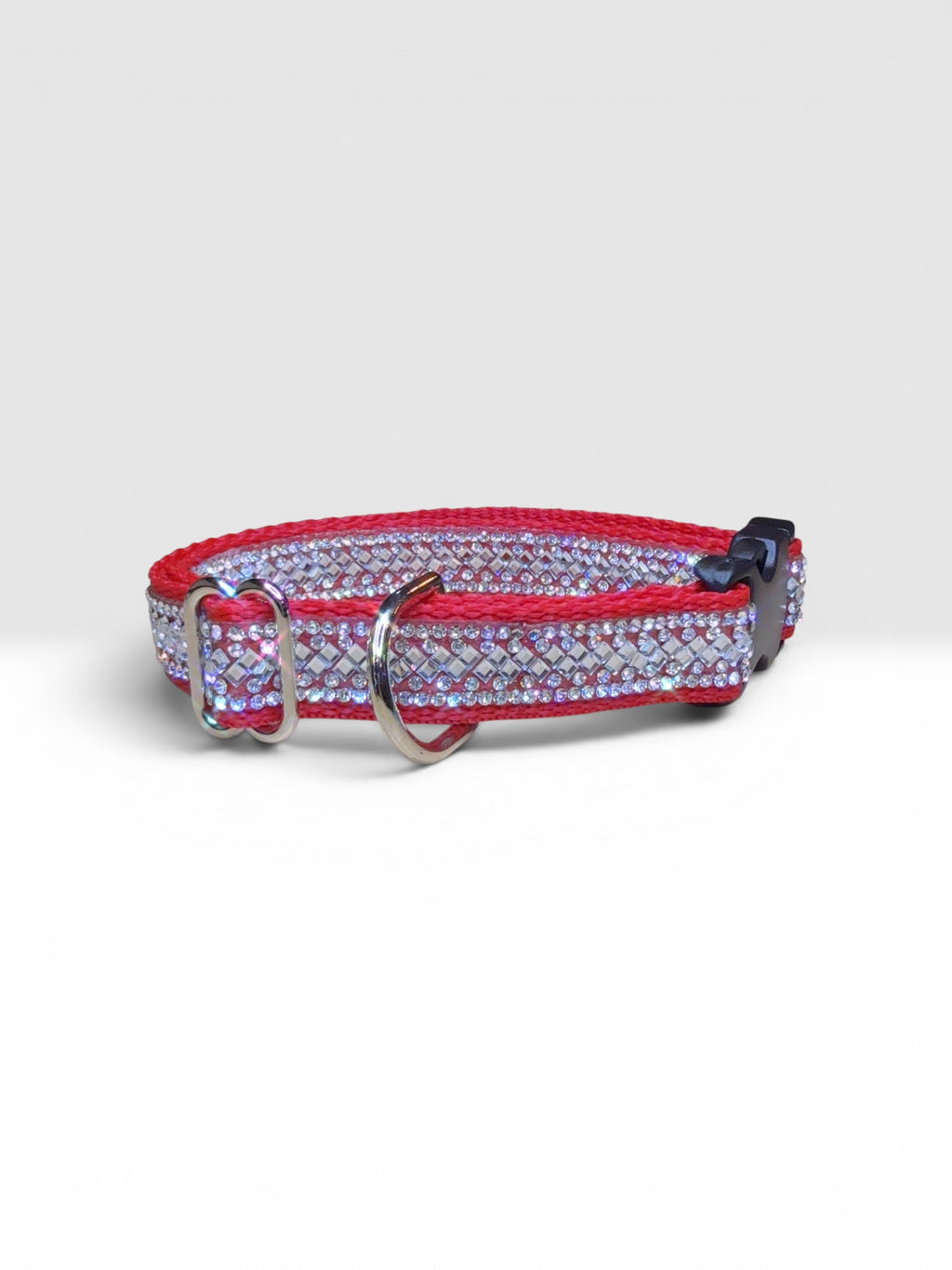Rhinestone Sparkle Dog Collar – Glam Crystal Bling, Adjustable Fit