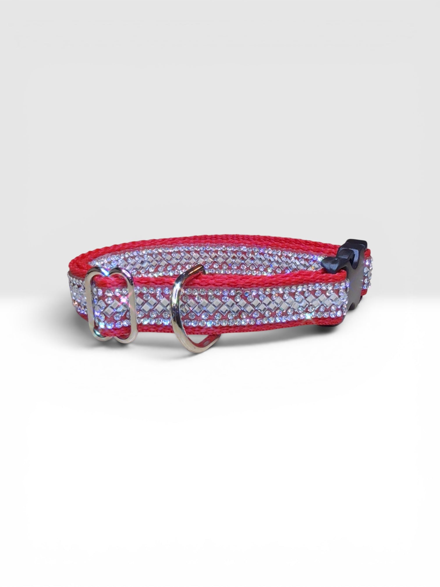 Rhinestone Sparkle Dog Collar – Glam Crystal Bling, Adjustable Fit