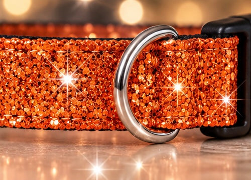 Sequin Sparkle Dog Collar | Adjustable Glam Collar for dogs xs-xl