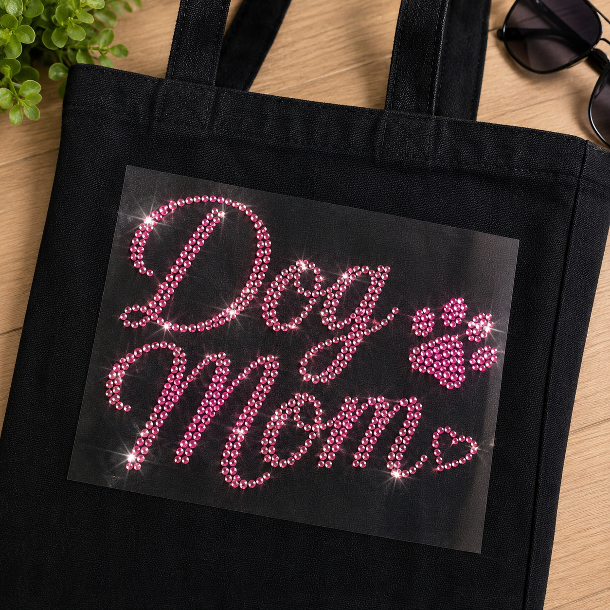 Custom Rhinestone Transfer | Personalized Word or Phrase | Hot-Fix Iron-On Transfer