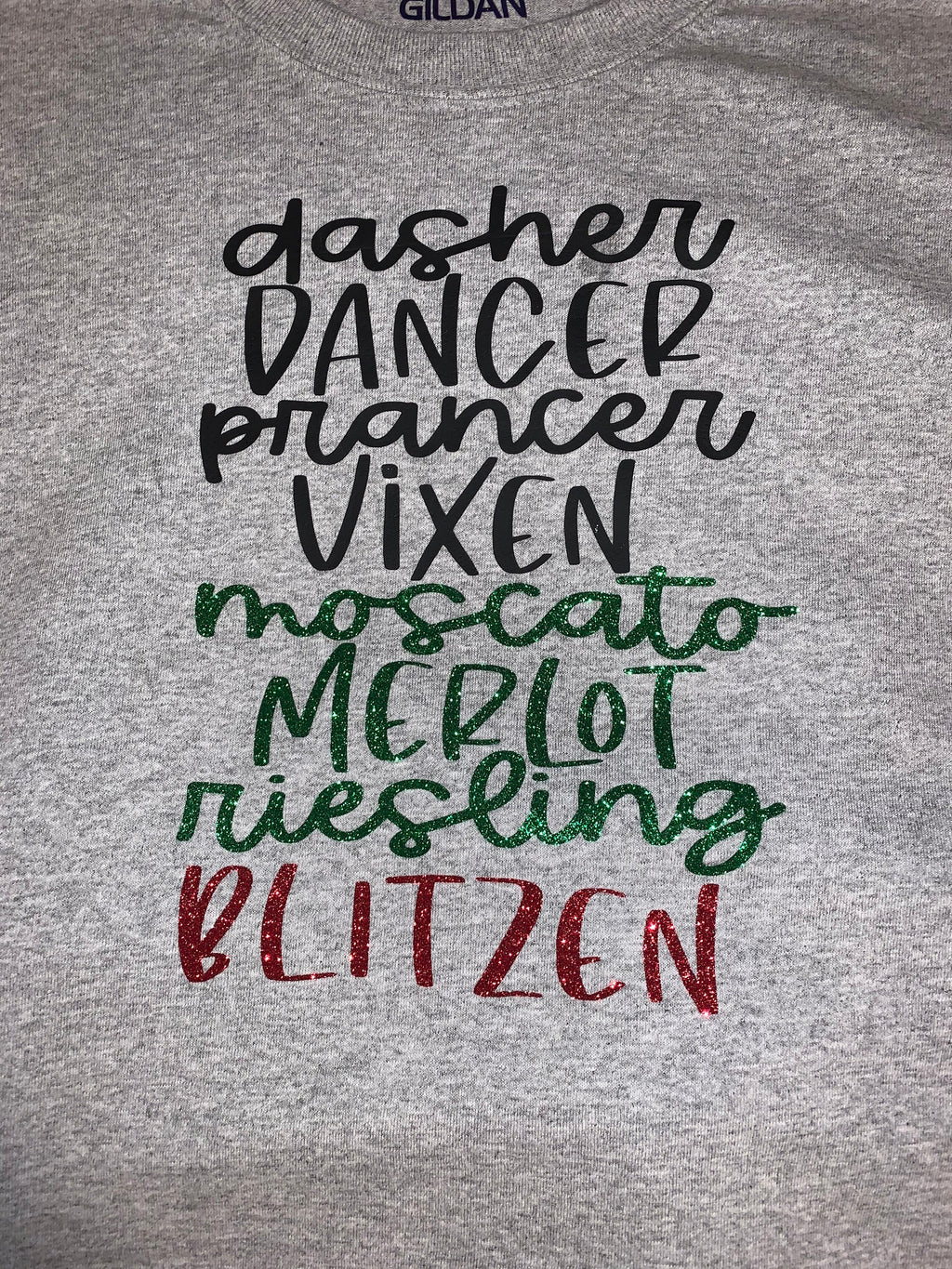 Funny Reindeer Wine List Shirt: Holiday Merlot Tee