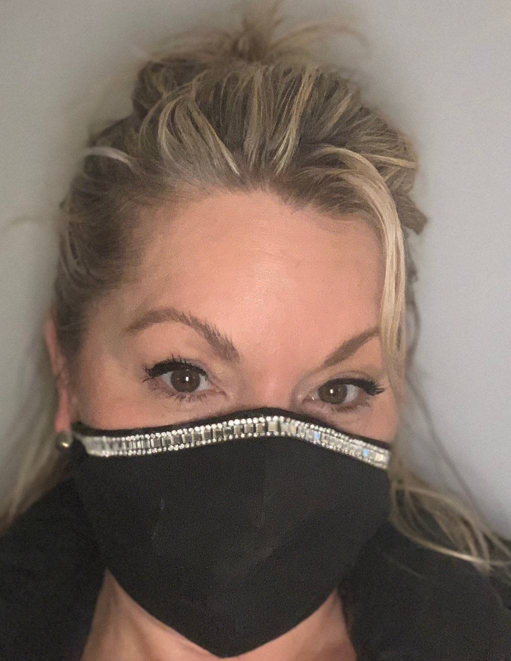 Sparkly/glitter/rhinestone/fancy/woman/ Face mask