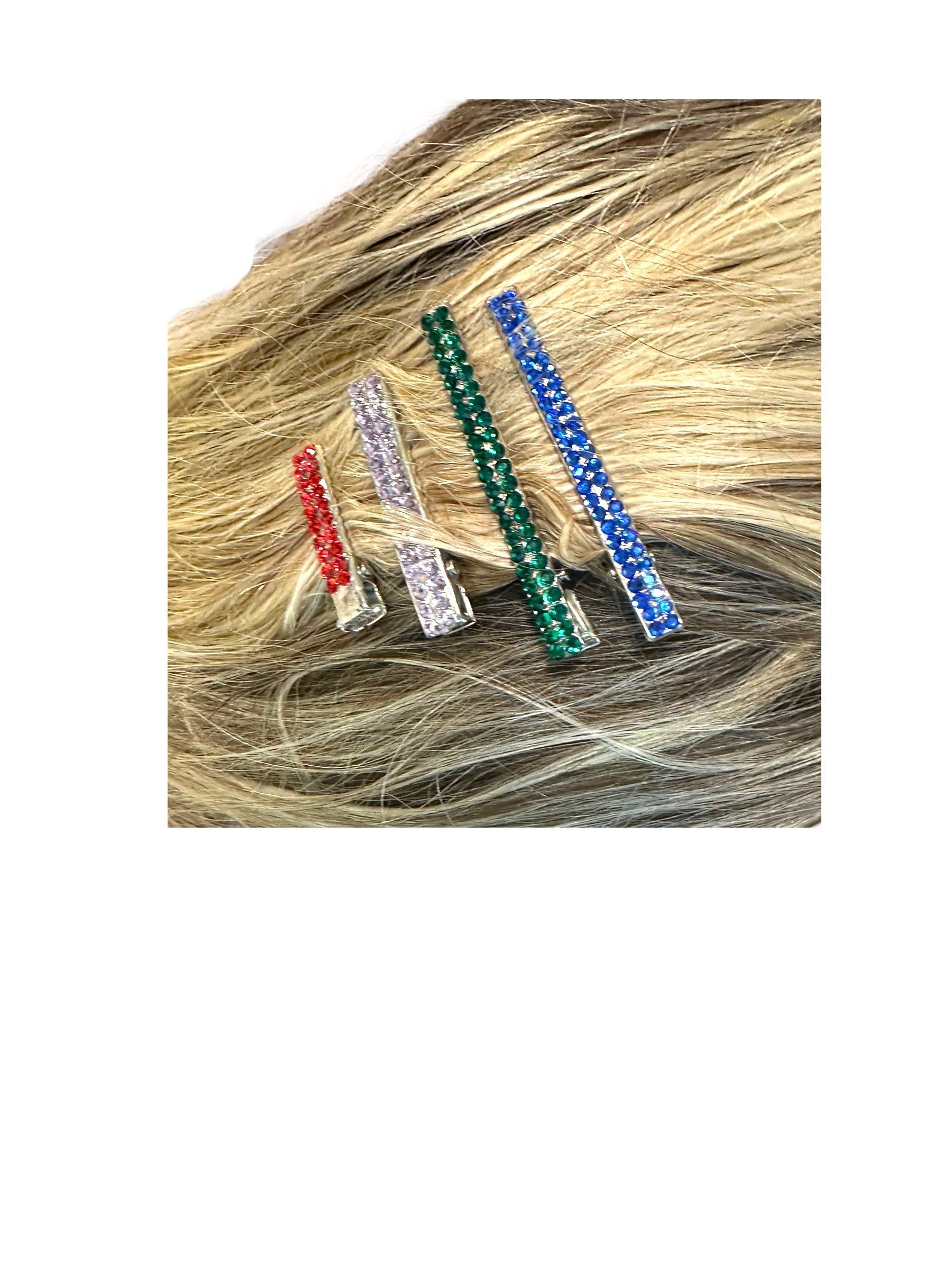 Sparkly Rhinestone Alligator Hair Clip, Bridal Barrette, bling hair accessory