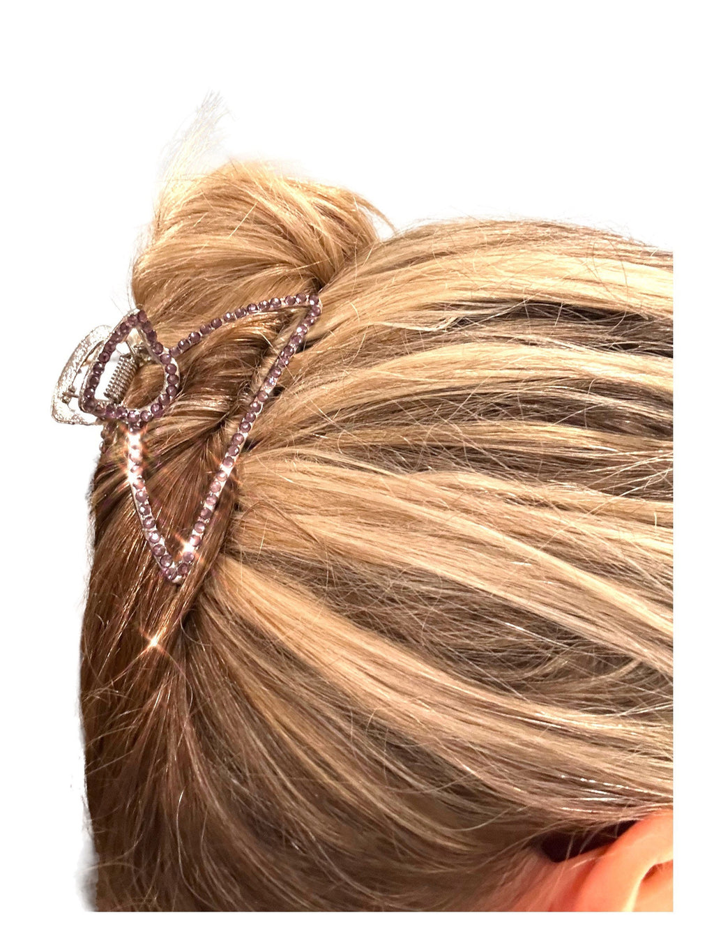 Rhinestone Hair Claw Clip, Strong Grip Bling Barrette