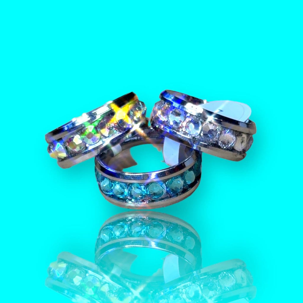 Sparkly Crystal Stainless Steel Ring - Sassy Bling Ring
