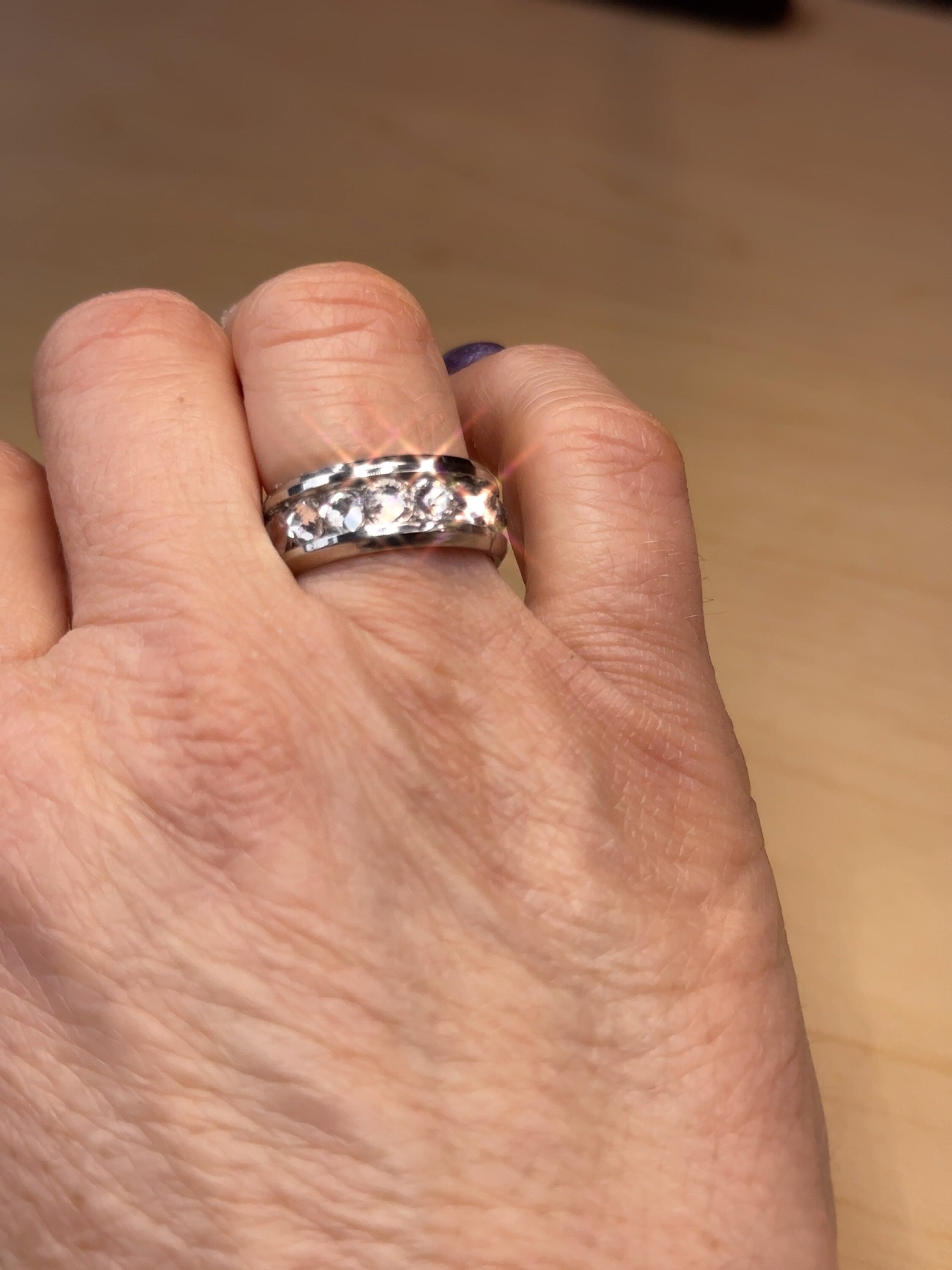 Sparkly Crystal Stainless Steel Ring - Sassy Bling Ring