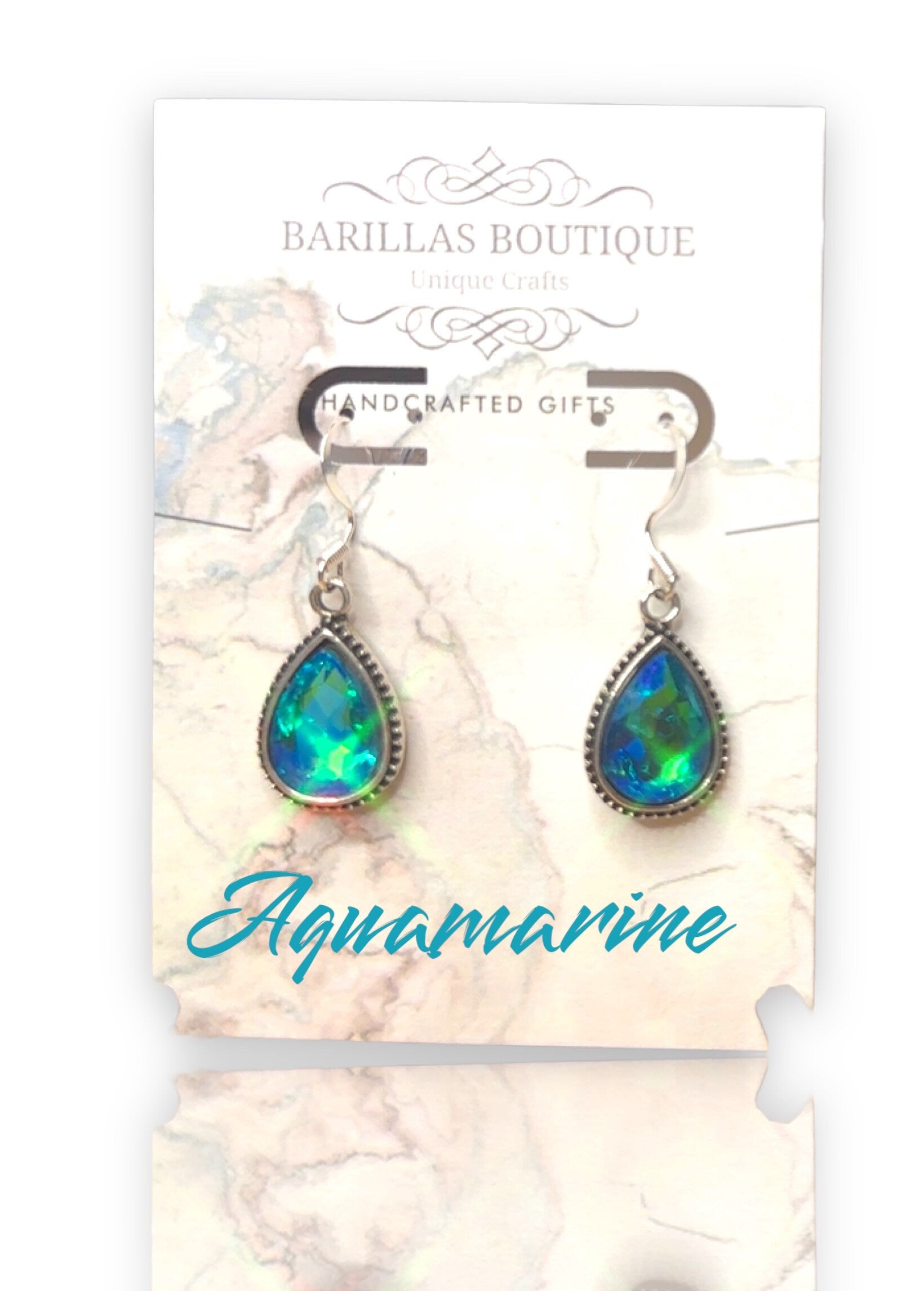 Sparkly Gemstone Statement Earrings – Surgical Steel