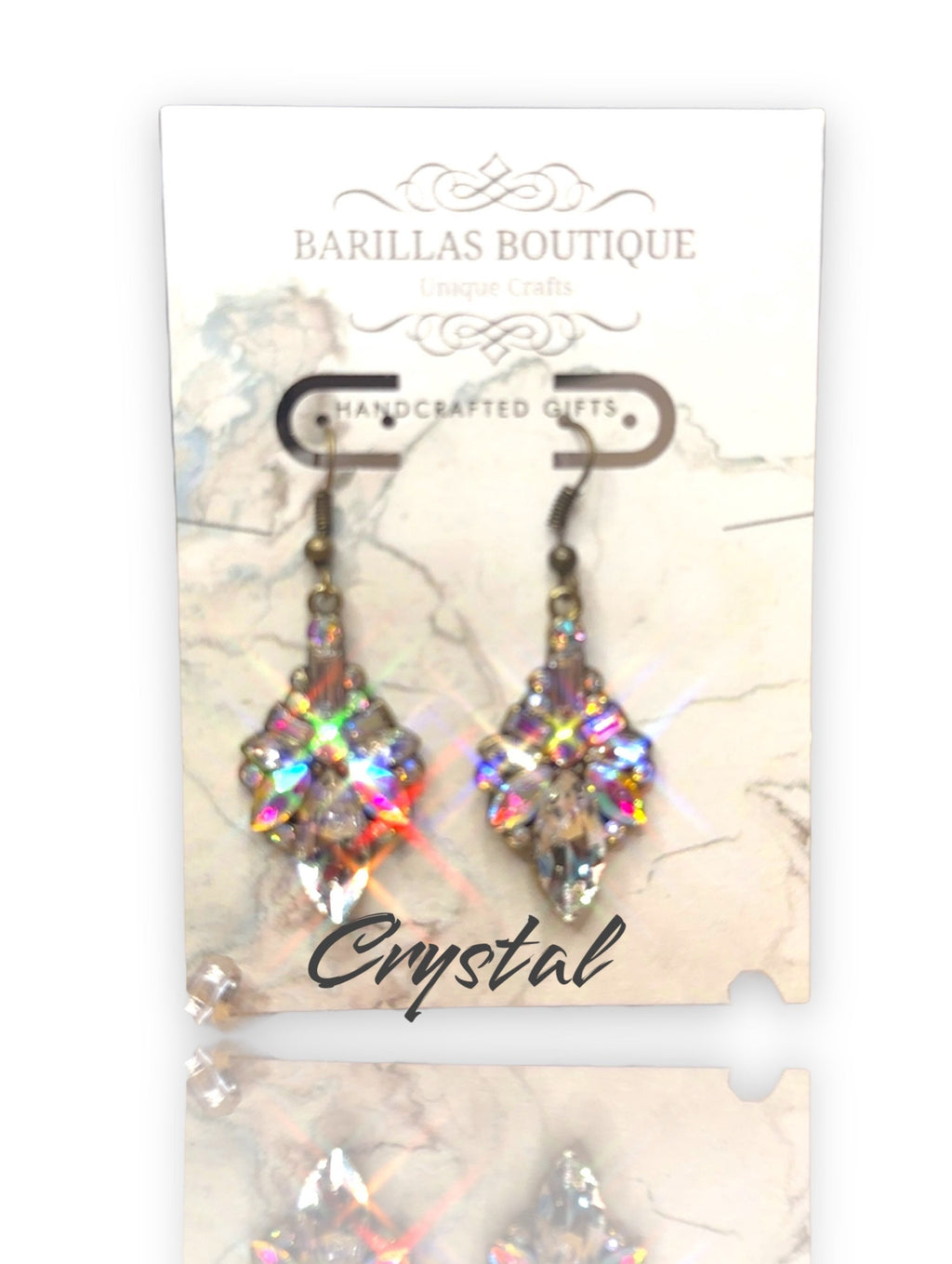 Sparkly Gemstone Statement Earrings – Surgical Steel
