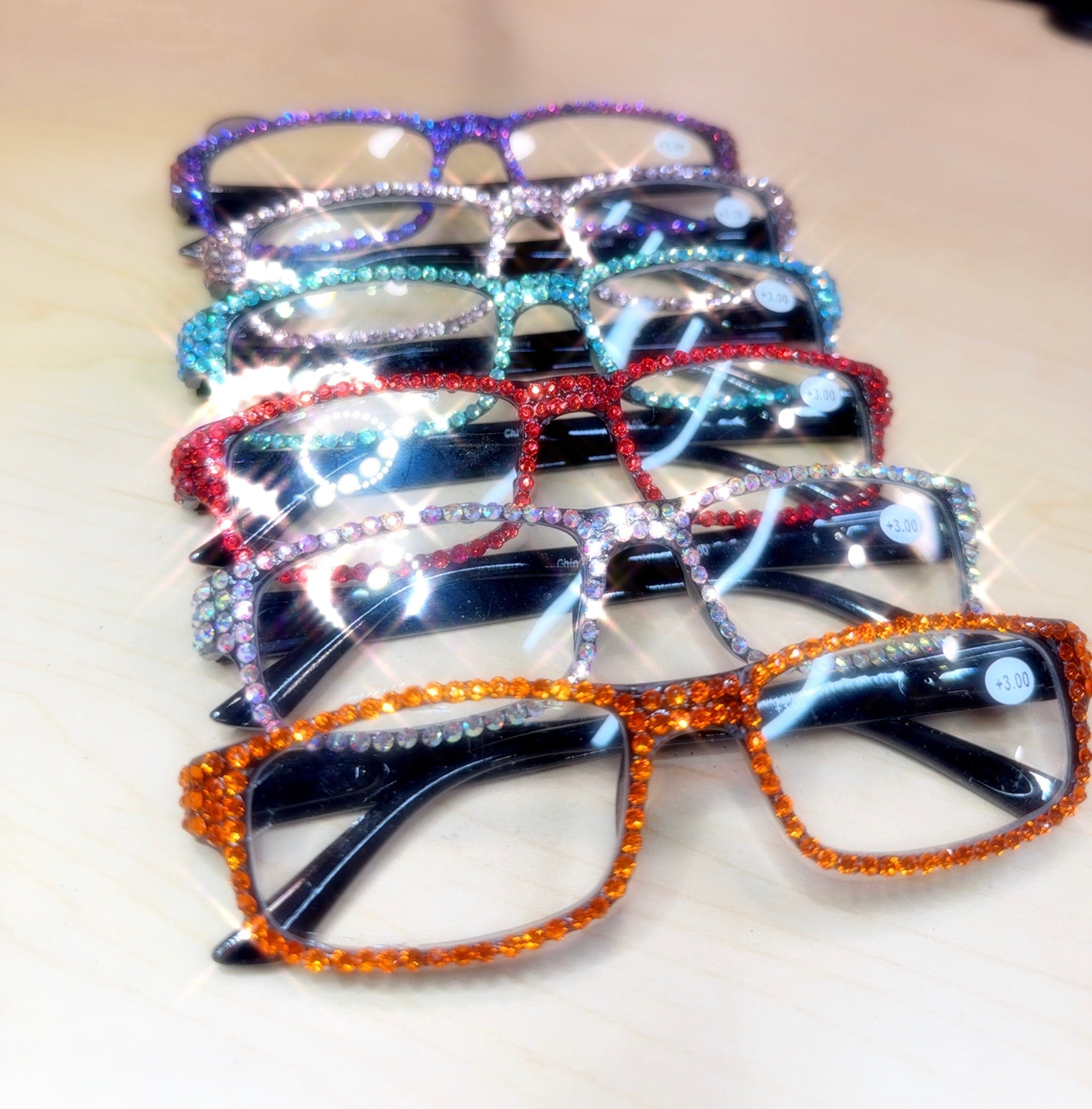 Rhinestone Reading Glasses for Women | Bling Readers | Sparkly Glasses