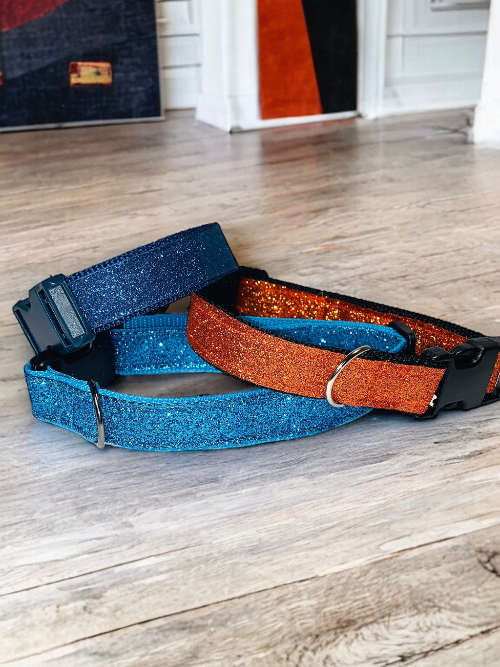 Sequin Sparkle Dog Collar | Adjustable Glam Collar for dogs xs-xl