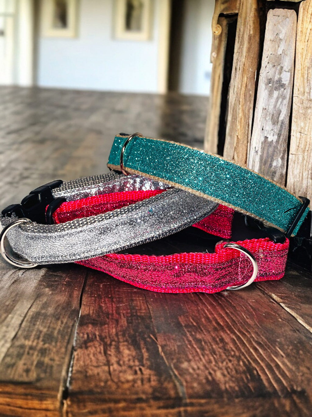 Sequin Sparkle Dog Collar | Adjustable Glam Collar for dogs xs-xl
