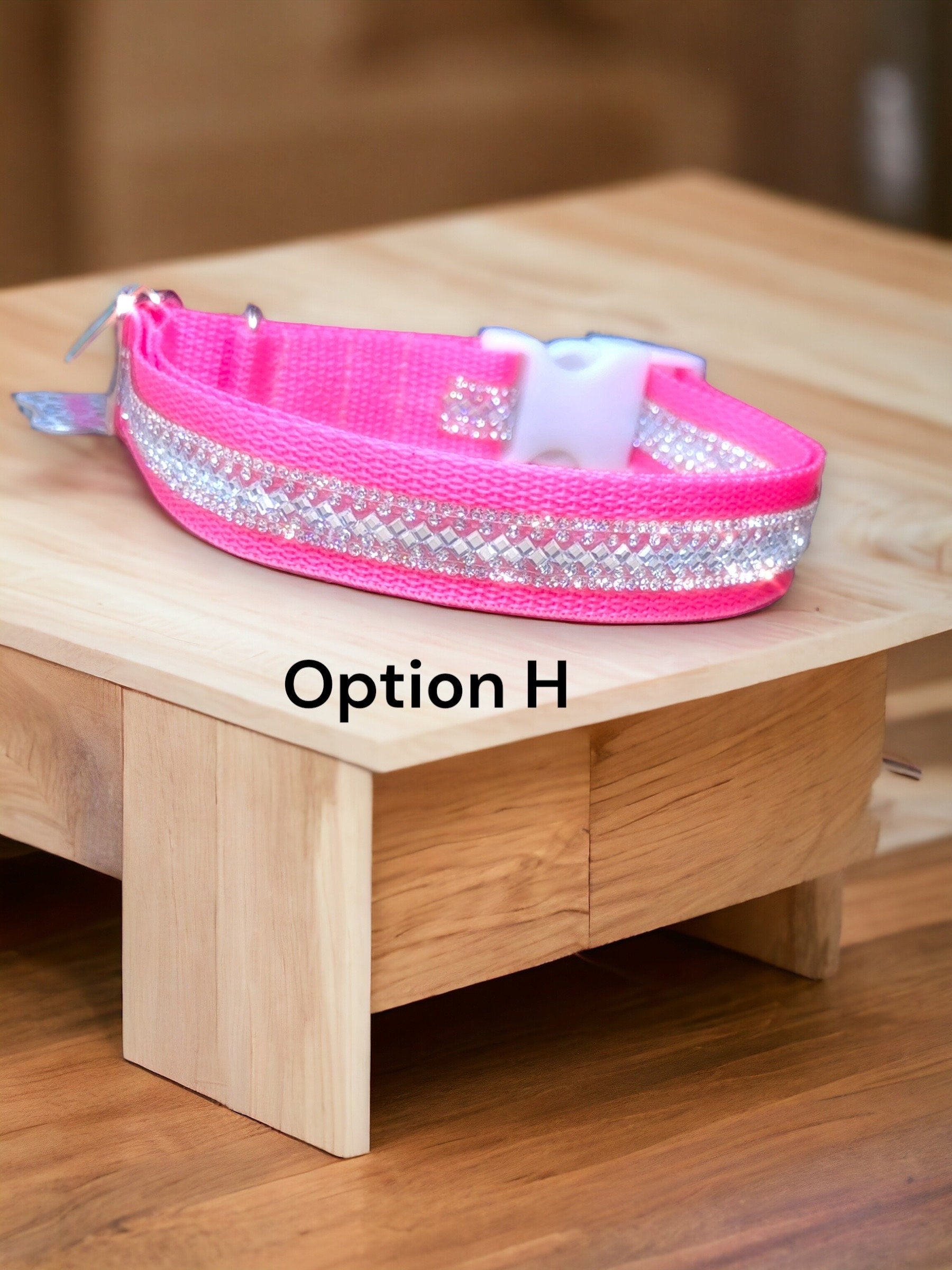 Rhinestone Sparkle Dog Collar – Glam Crystal Bling, Adjustable Fit