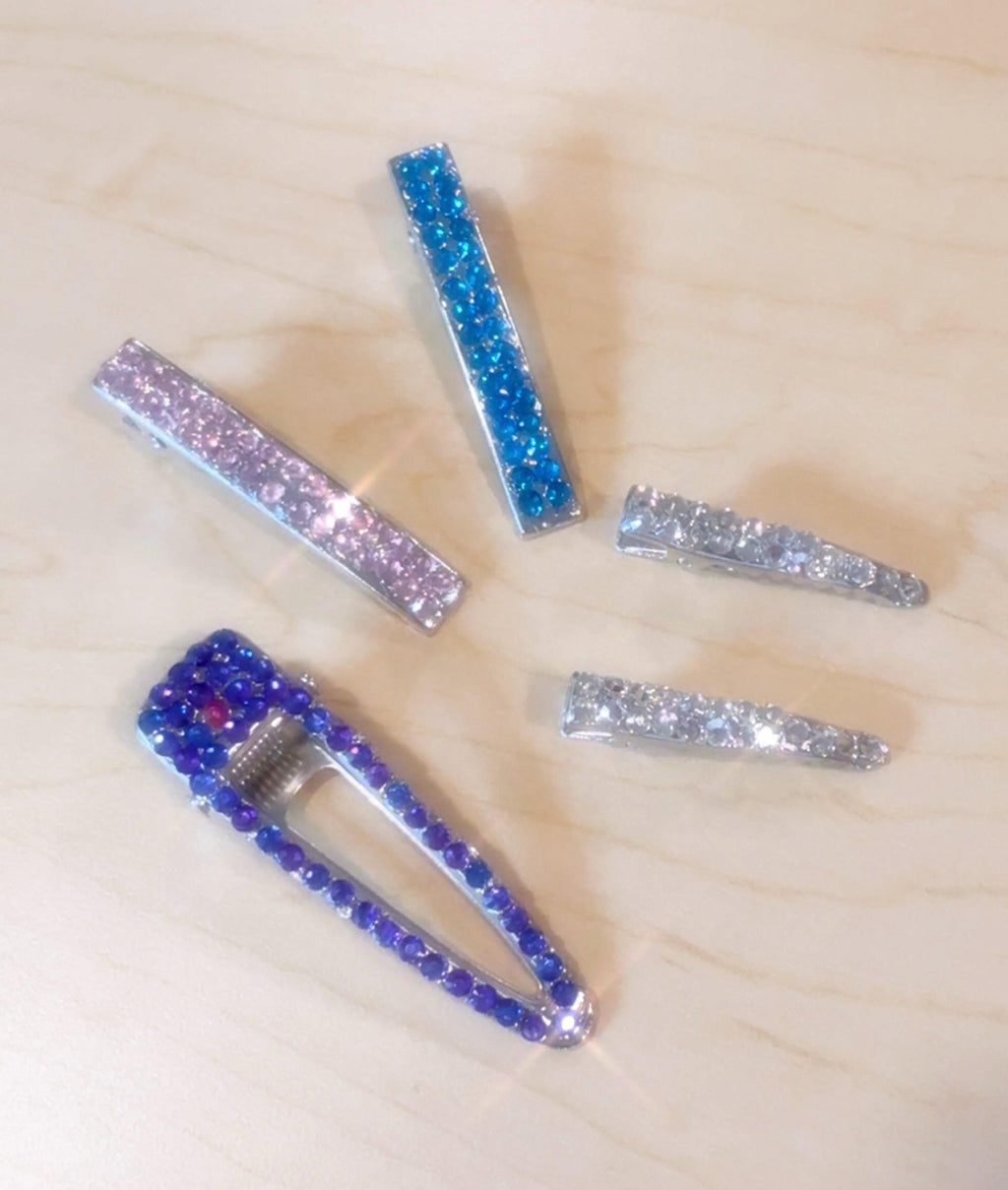Sparkly Rhinestone Alligator Hair Clip, Bridal Barrette, bling hair accessory