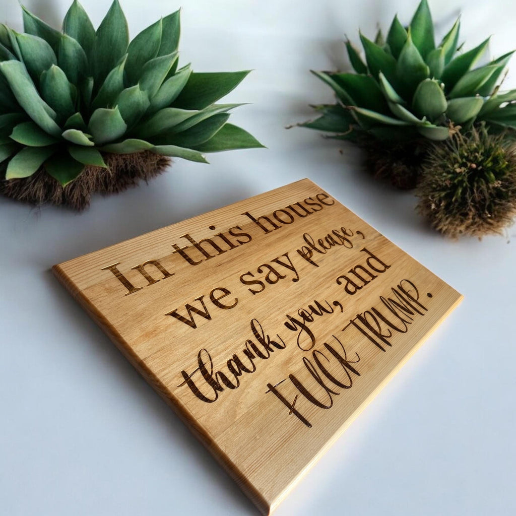 Funny Wood Sign – Sassy Laser-Engraved Home Decor