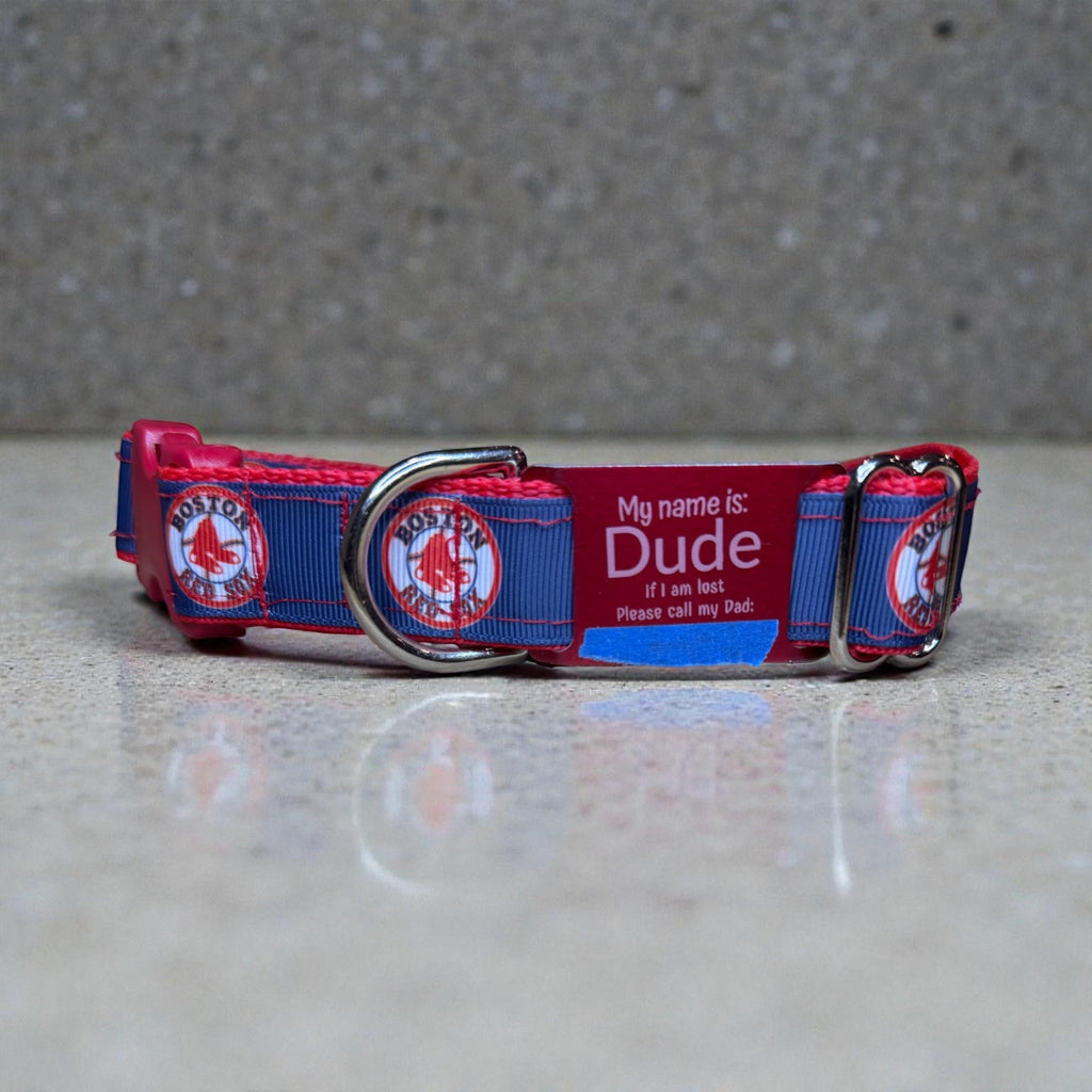 Custom Engraved Slide-On Dog Collar ID Plate: Add-On Only