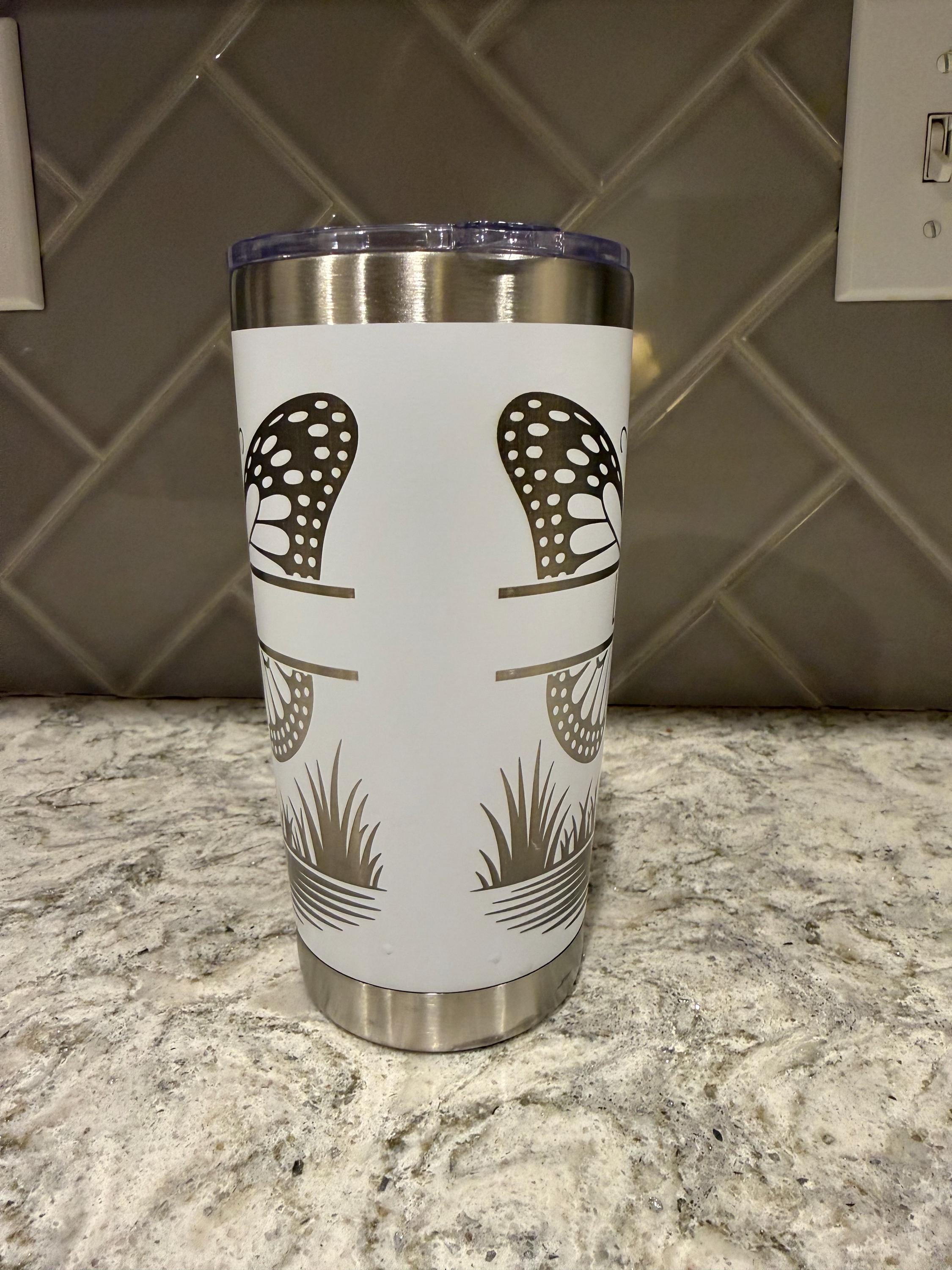 Personalized Butterfly Tumbler | Custom Personalized Tumblers | Glitter Tumblers | Rhinestone Tumblers with Name