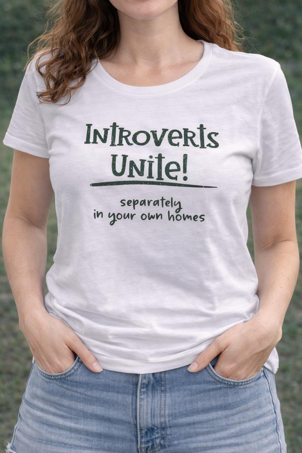 Introverts Unite T-Shirt | Funny Sarcastic Graphic Tee