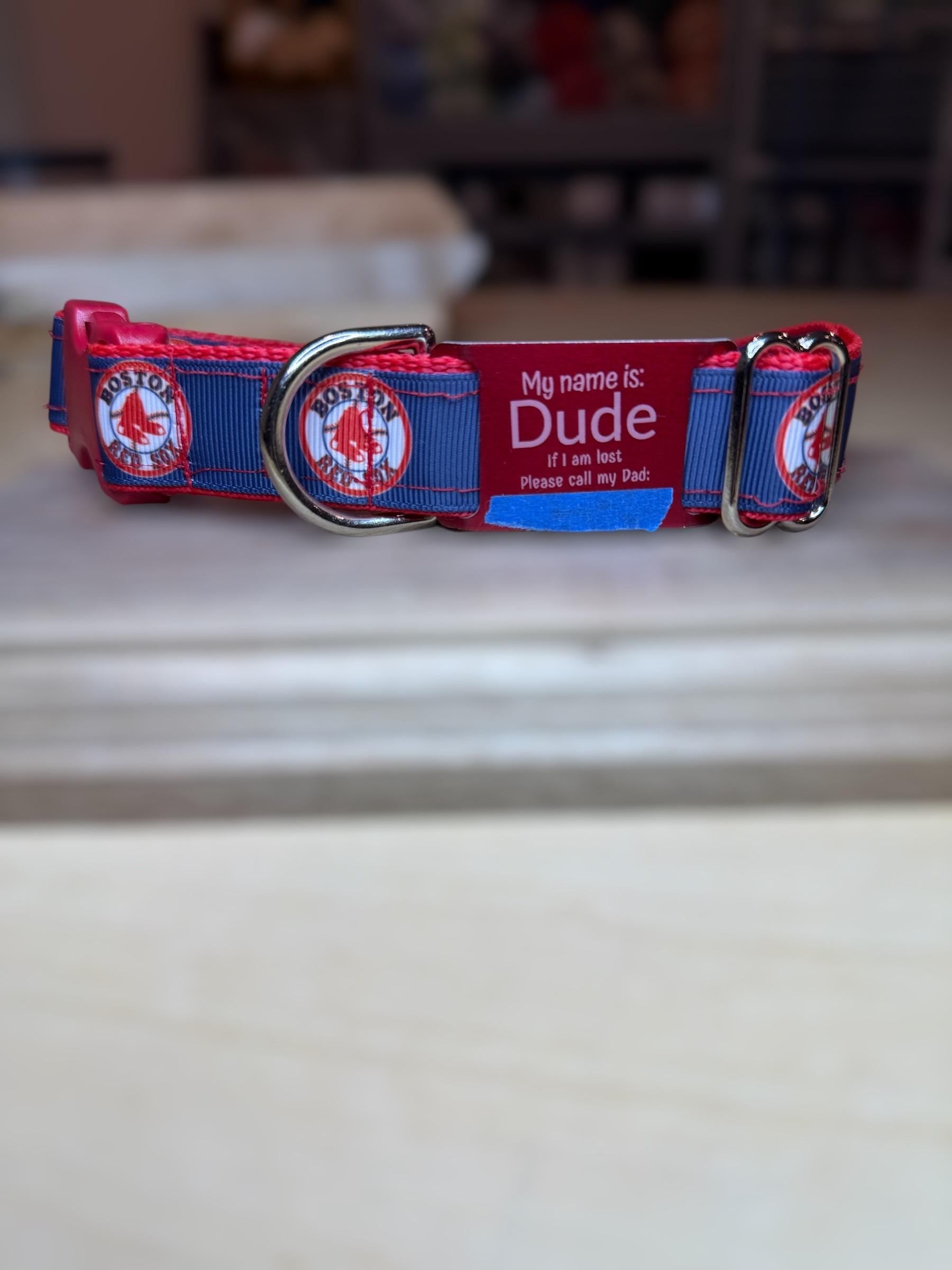 Custom Engraved Slide-On Dog Collar ID Plate: Add-On Only