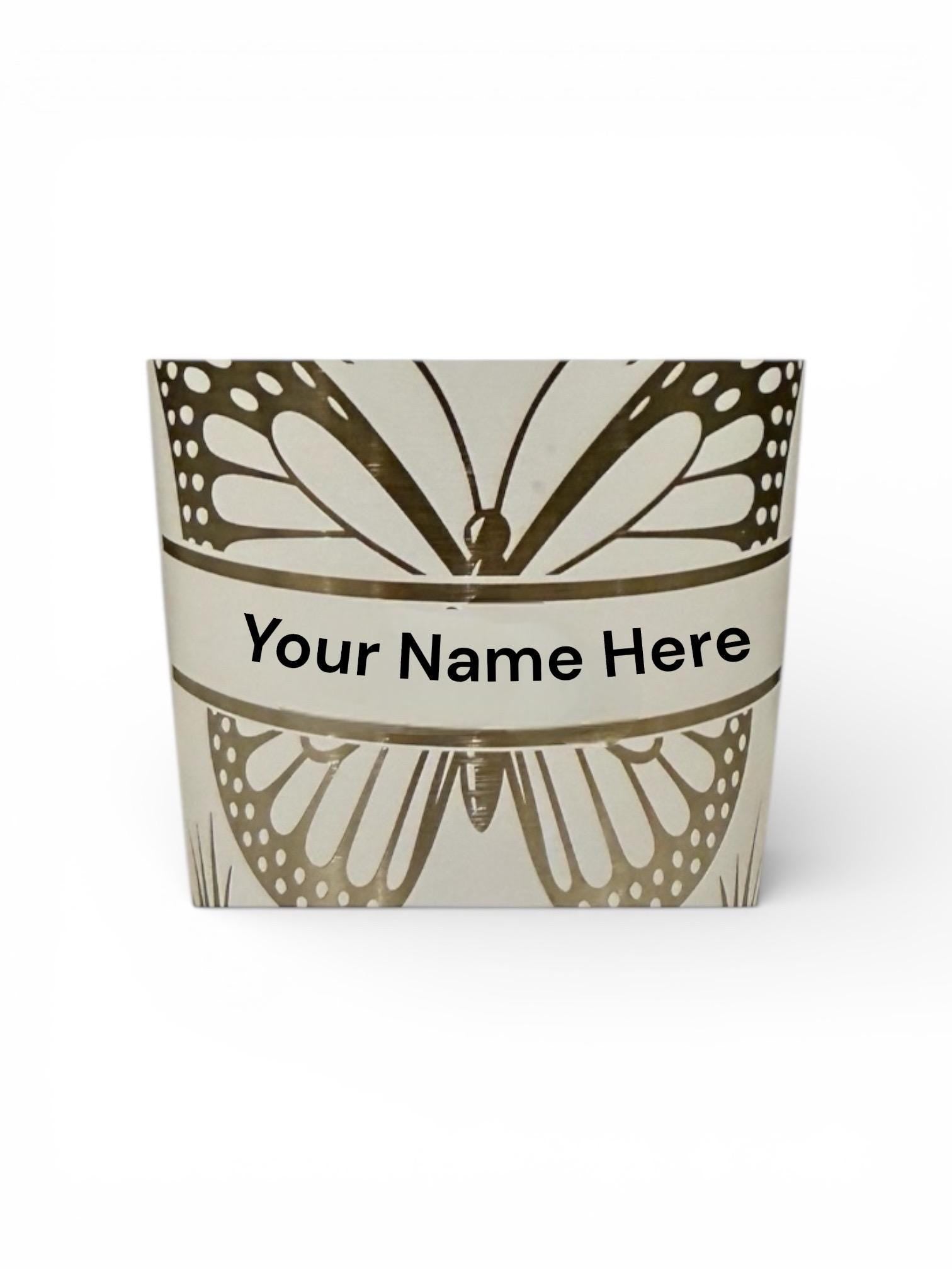Personalized Butterfly Tumbler | Custom Personalized Tumblers | Glitter Tumblers | Rhinestone Tumblers with Name