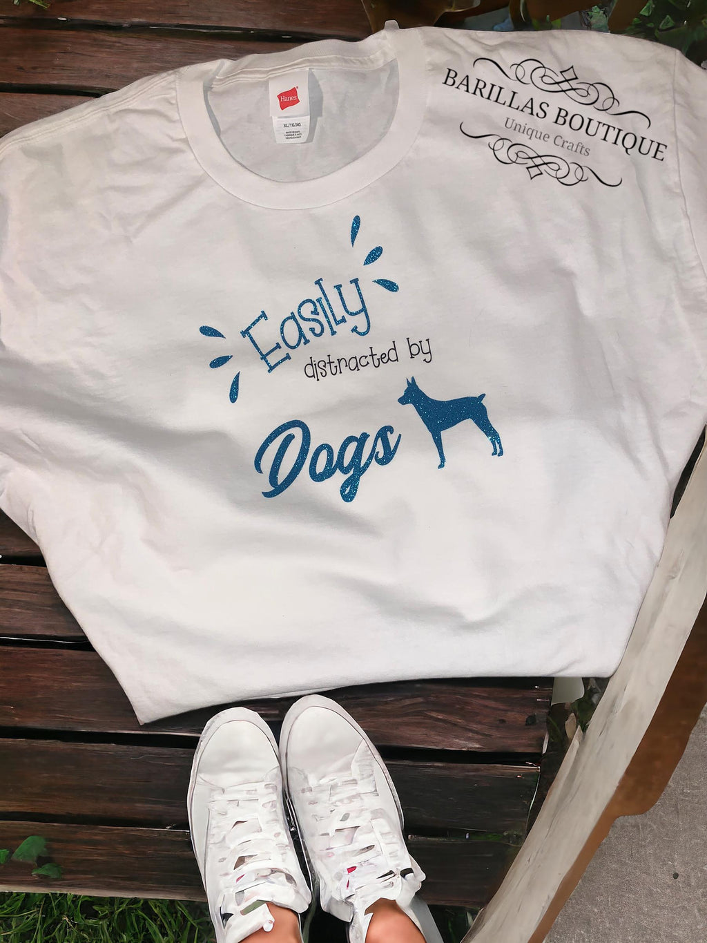 Easily Distracted by Dogs Shirt | Funny Dog Lover Tee