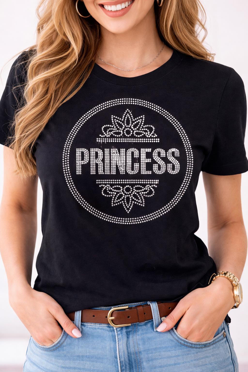Princess Birthday Queen Rhinestone Shirt