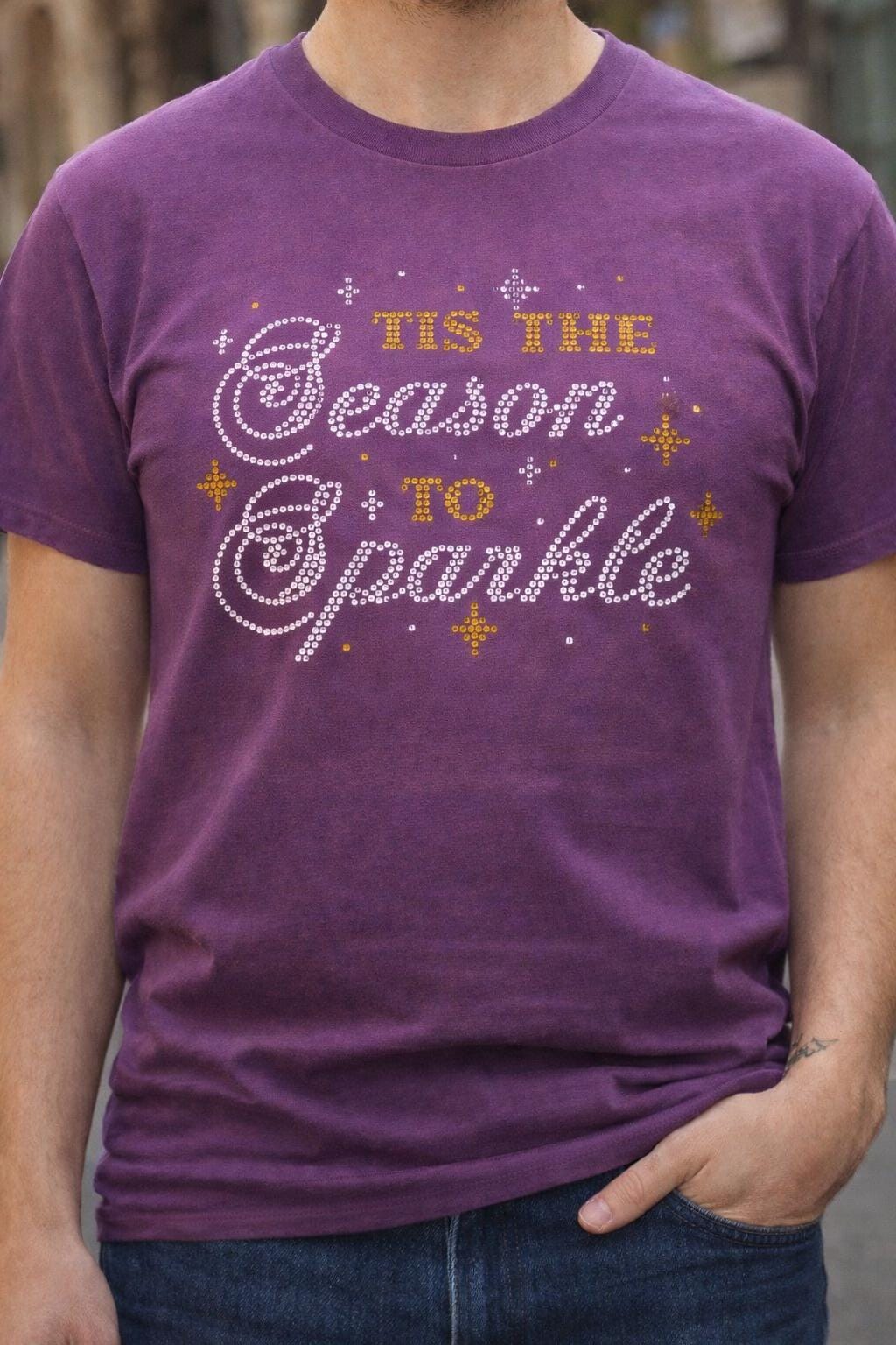 Tis The Season To Sparkle Rhinestone Heat Transfer | DIY Christmas Bling