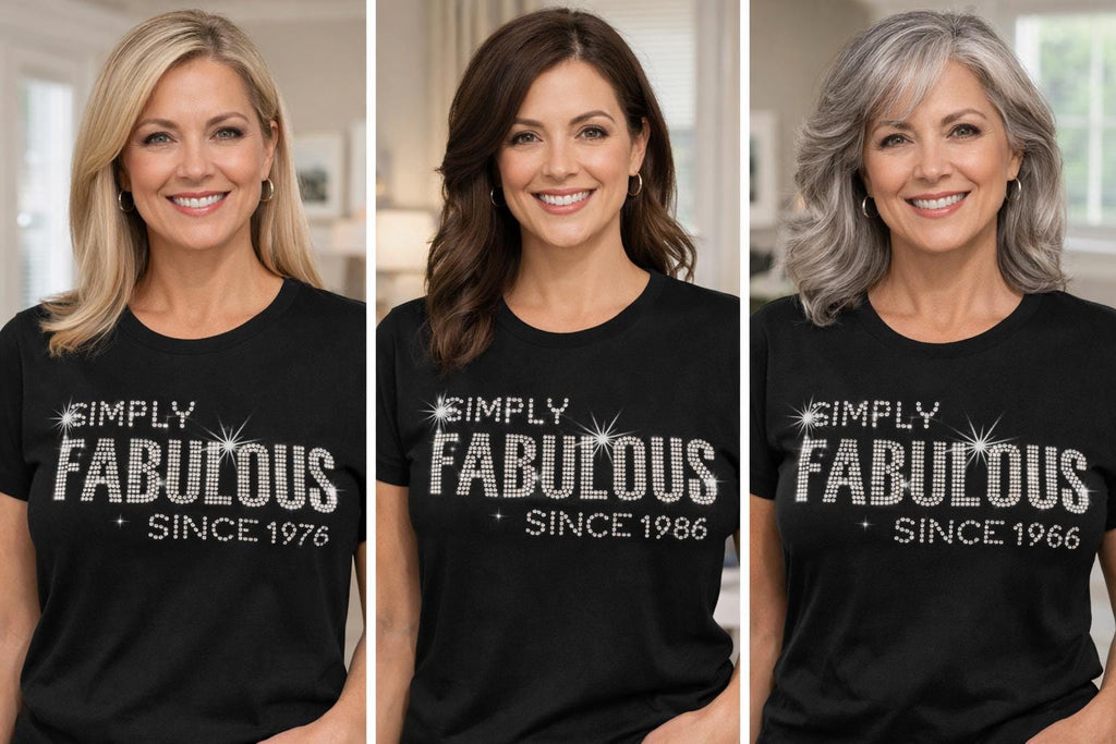 Custom Rhinestone Birthday Shirt | Simply Great Since [Year]