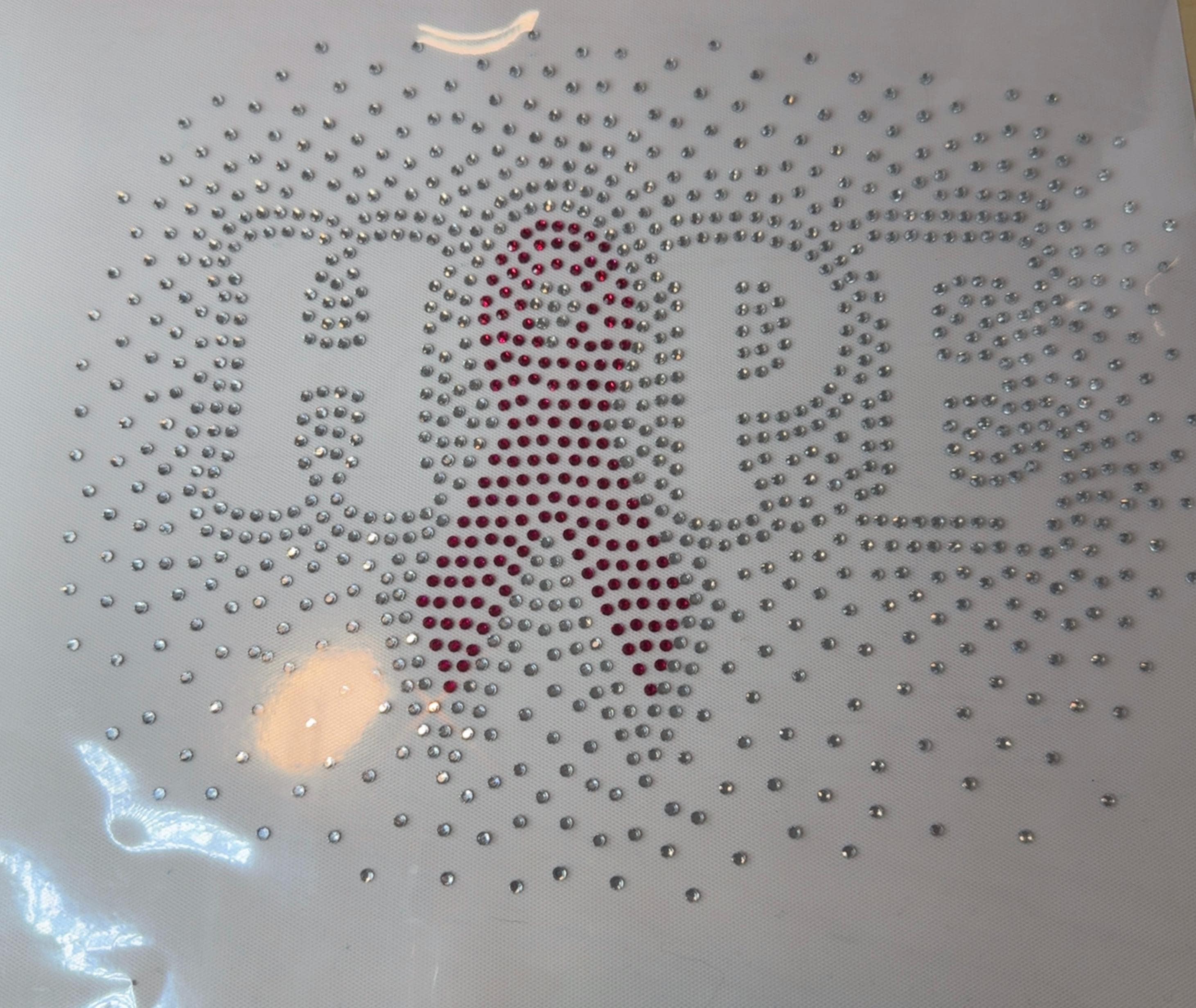 HOPE Breast Cancer Rhinestone Heat Transfer | Pink Ribbon Bling Iron On Transfer | Breast Cancer Awareness Shirt Transfer | 10.17x6.44