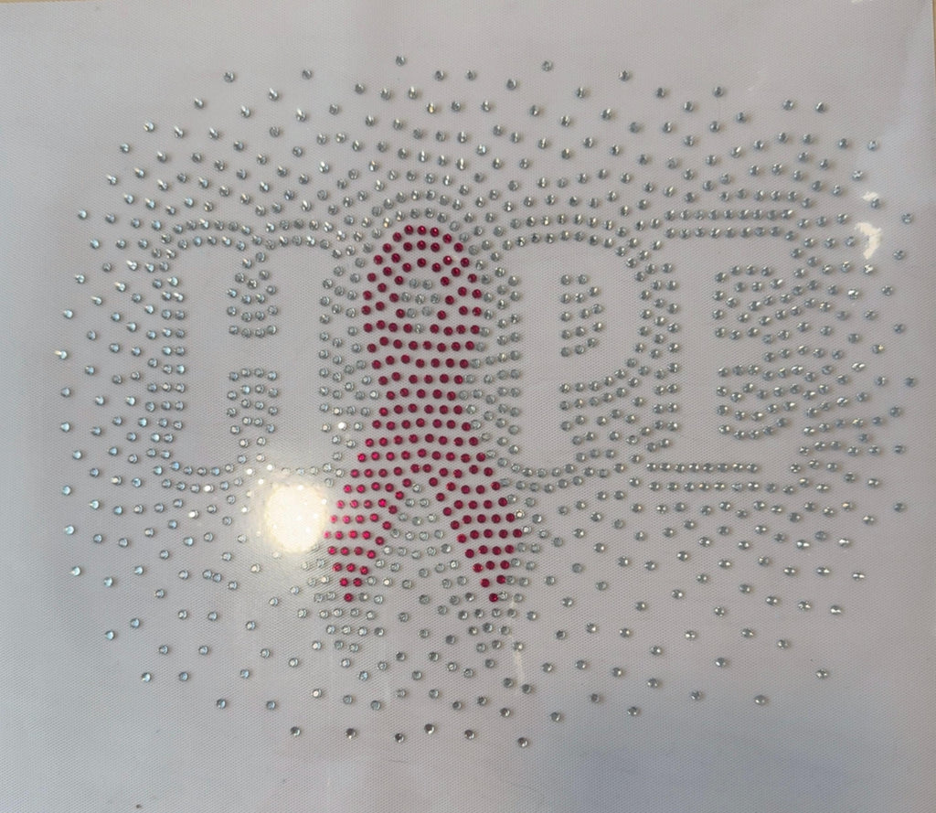 HOPE Breast Cancer Rhinestone Heat Transfer | Pink Ribbon Bling Iron On Transfer | Breast Cancer Awareness Shirt Transfer | 10.17x6.44