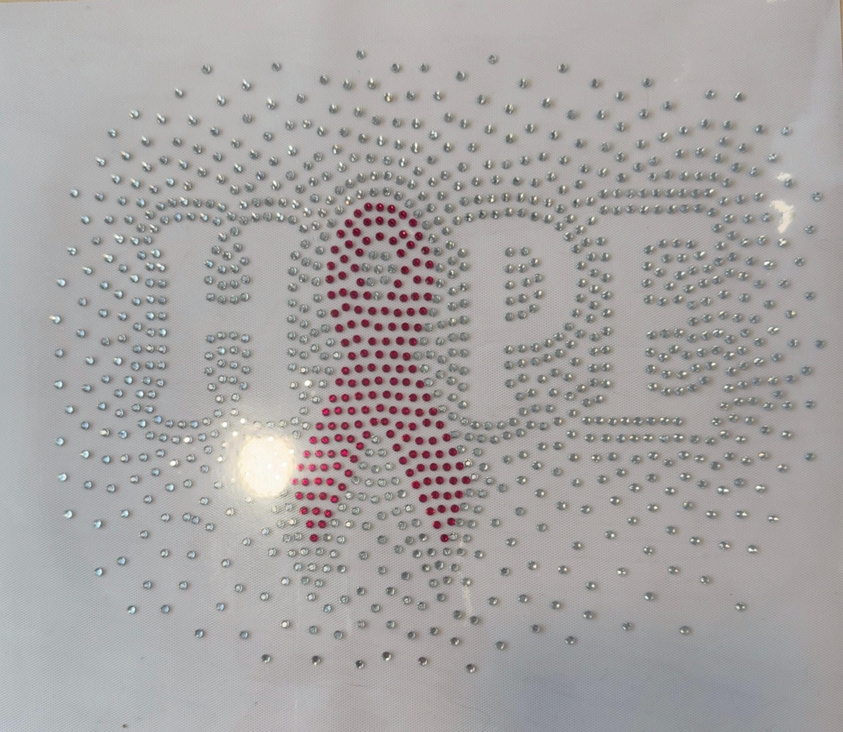 HOPE Breast Cancer Rhinestone Heat Transfer | Pink Ribbon Bling Iron On Transfer | Breast Cancer Awareness Shirt Transfer | 10.17x6.44