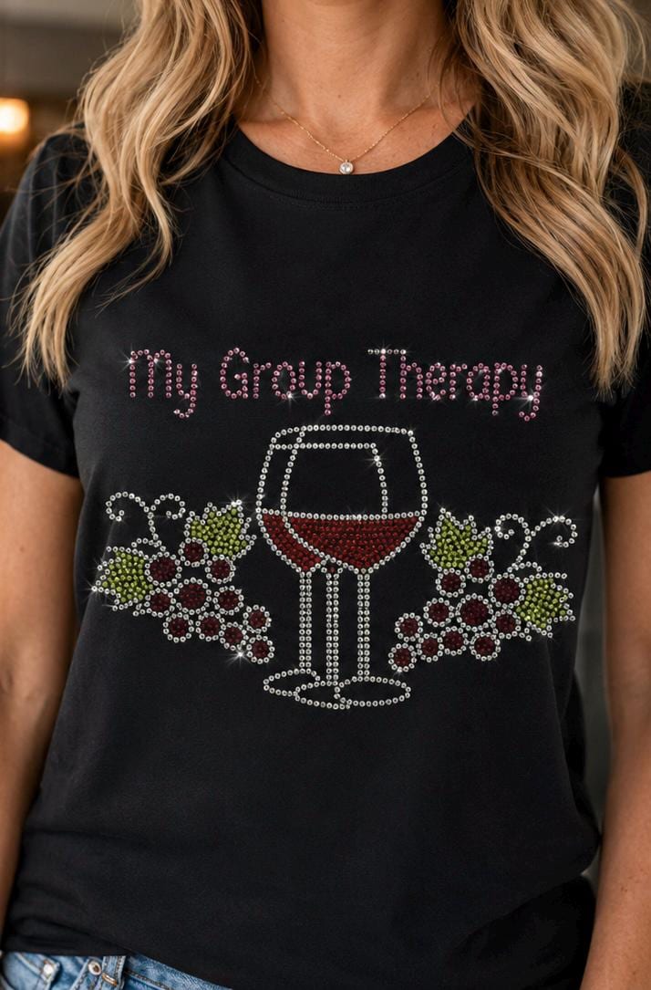 Funny Drinking Rhinestone Shirt for Women, Sparkly Cocktail Tee, Sassy Wine Shirt, Bling Girls Night Shirt, Choose Your Design