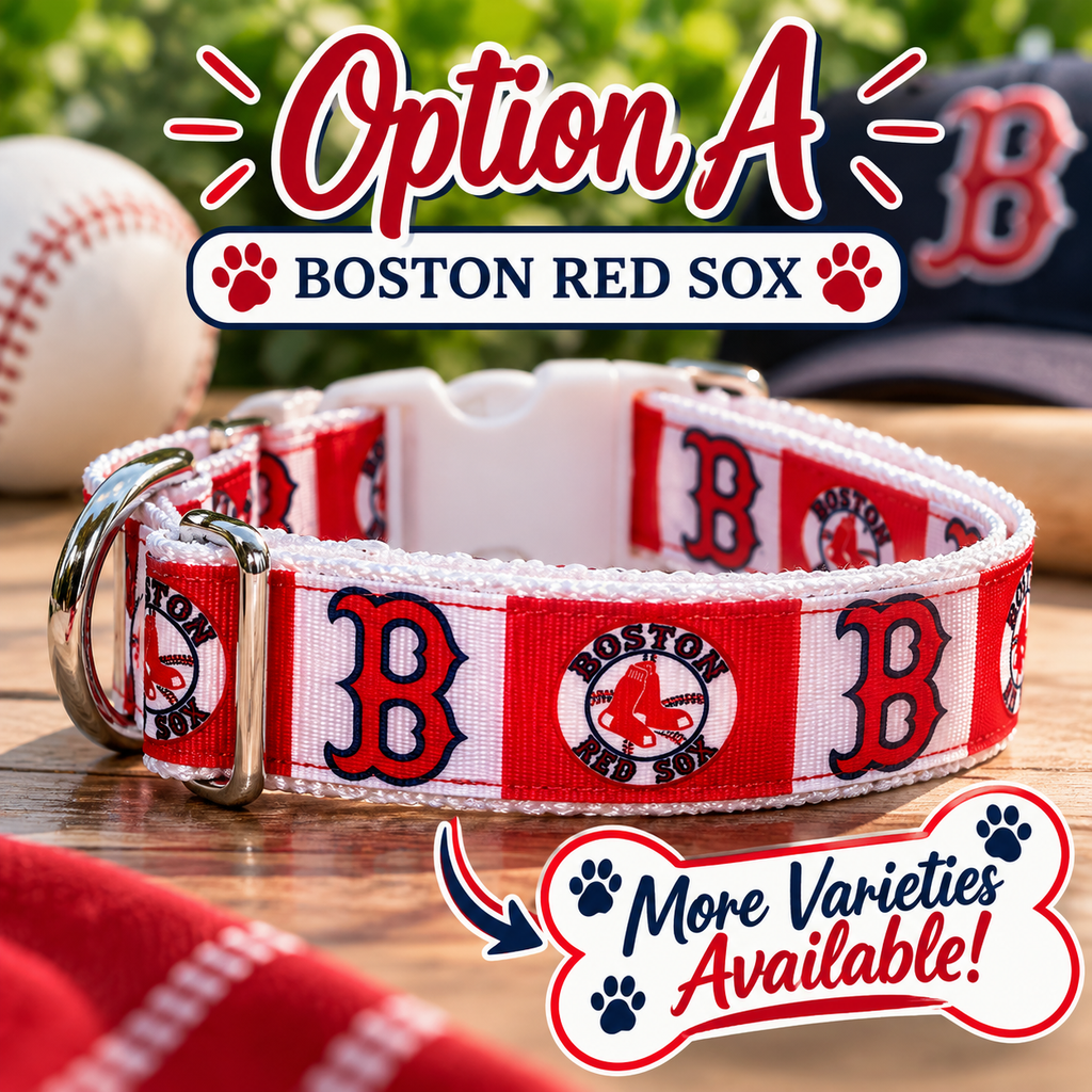 Red Sox Dog Collar