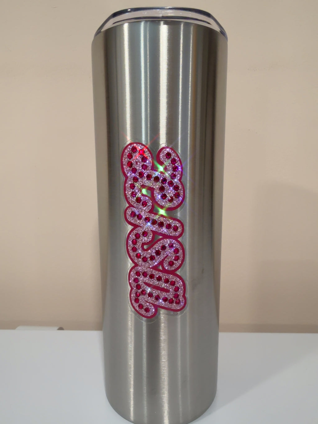 Personalized Rhinestone 20oz Tumbler – Choose Style, Colors & Custom Name