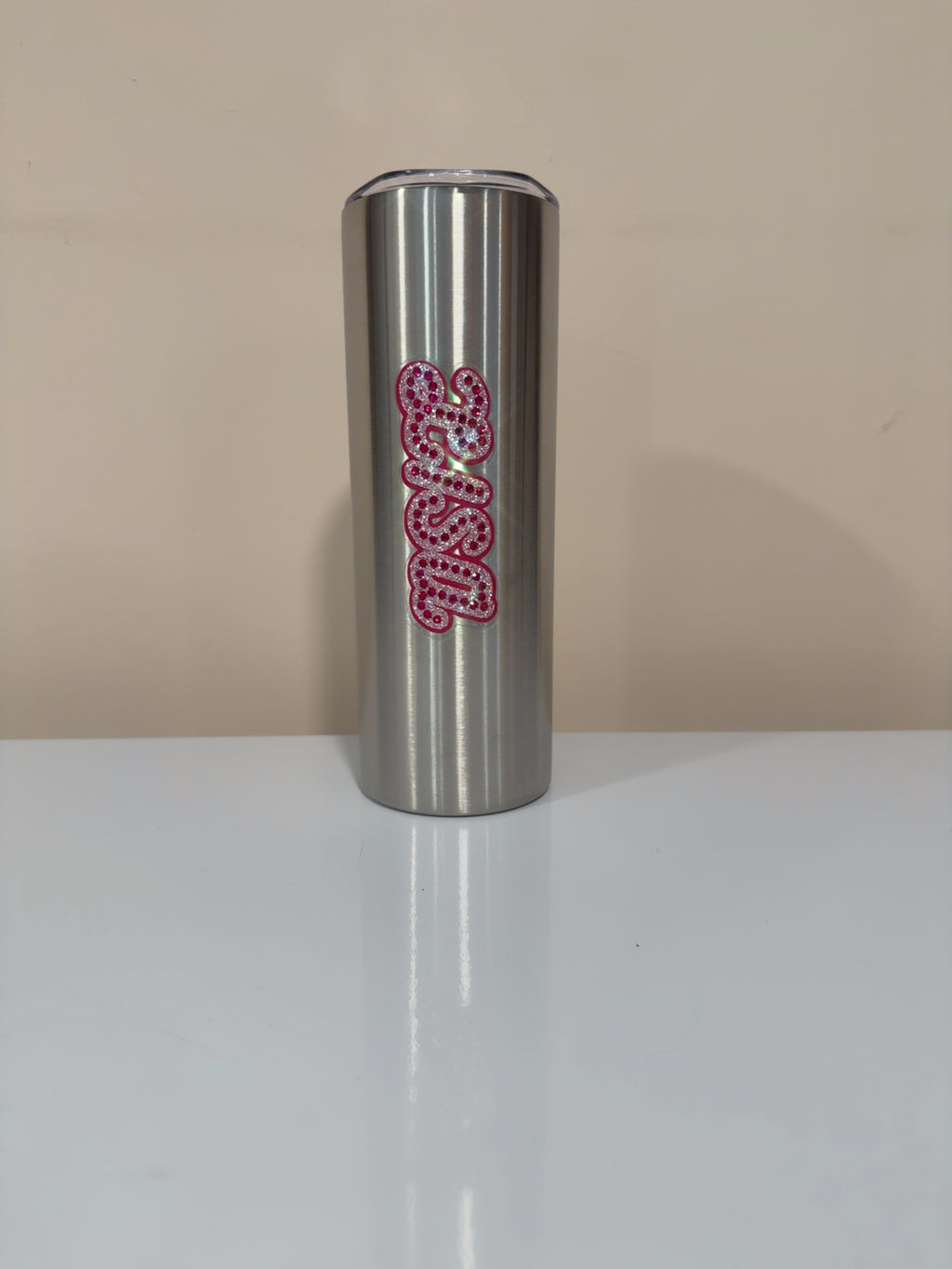 Personalized Rhinestone 20oz Tumbler – Choose Style, Colors & Custom Name