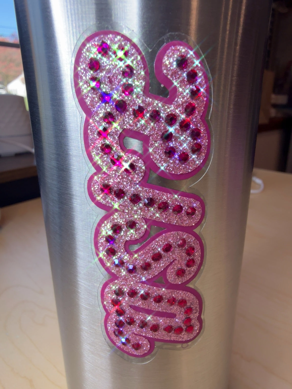 Personalized Rhinestone 20oz Tumbler – Choose Style, Colors & Custom Name