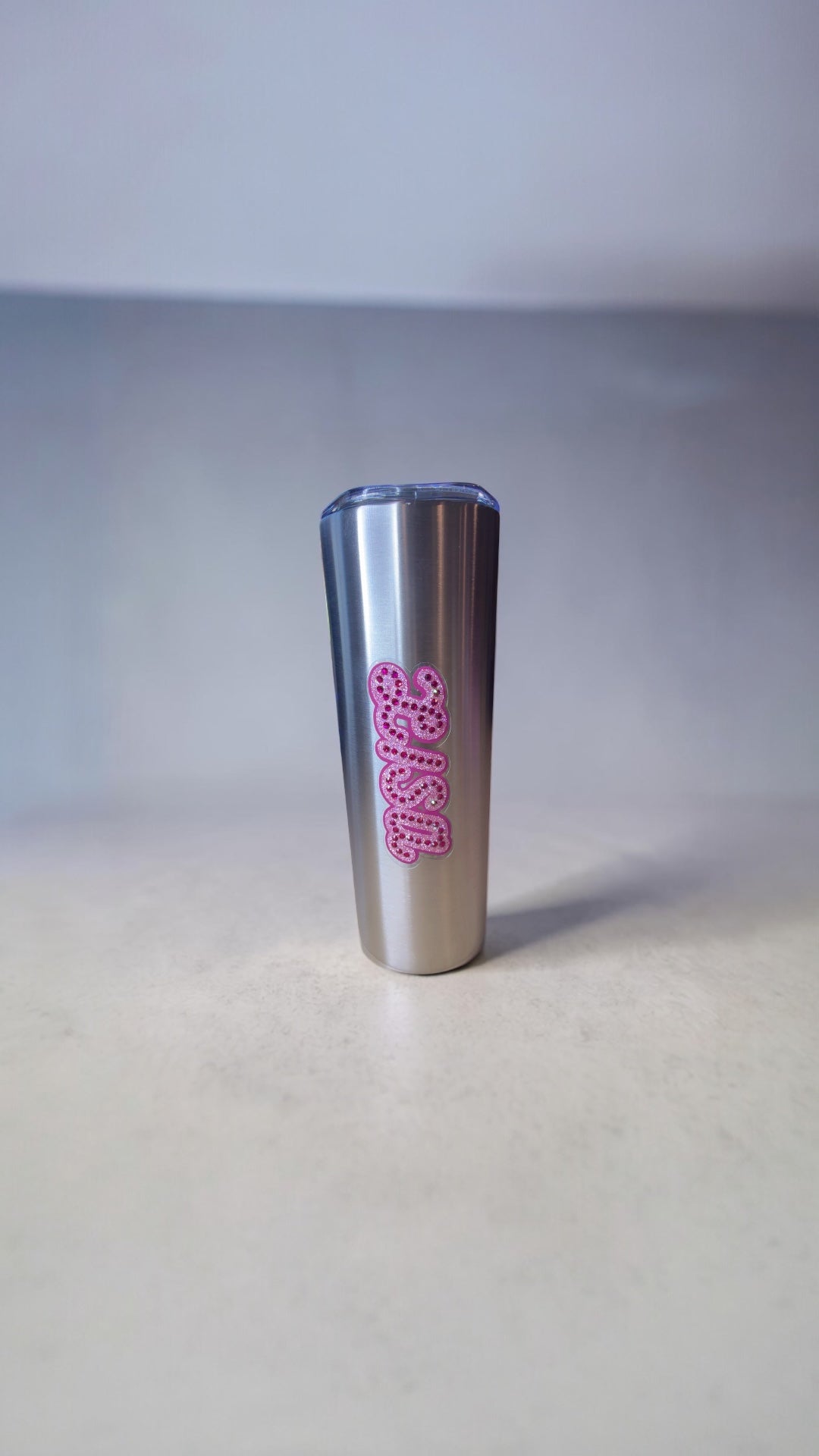 Personalized Rhinestone 20oz Tumbler – Choose Style, Colors & Custom Name
