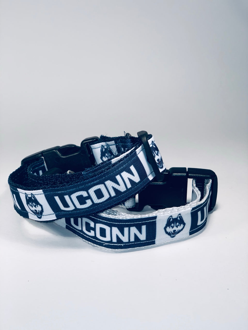 UConn Huskies Dog Collar | Adjustable Blue & White Pet Collar
